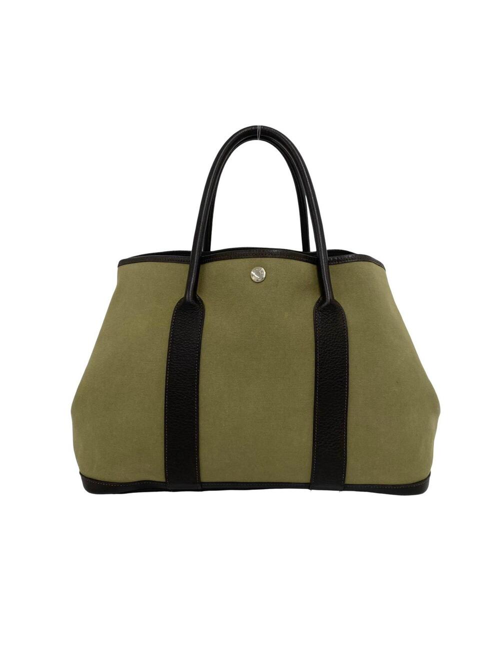 Hermes Garden Party Tote Toile And #342205H21B